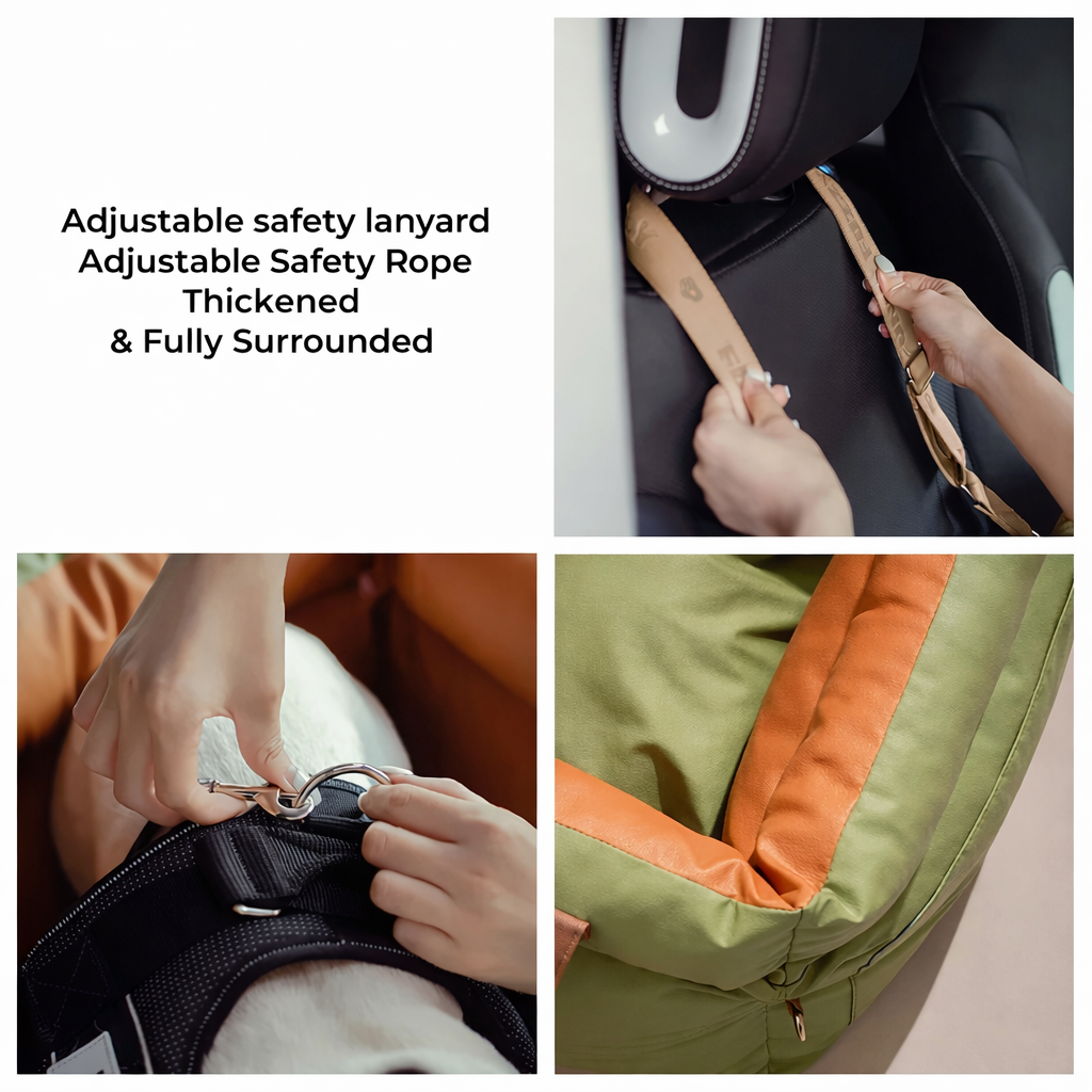 Luxury Dog Car Seat Bed for Safer, Calmer Rides