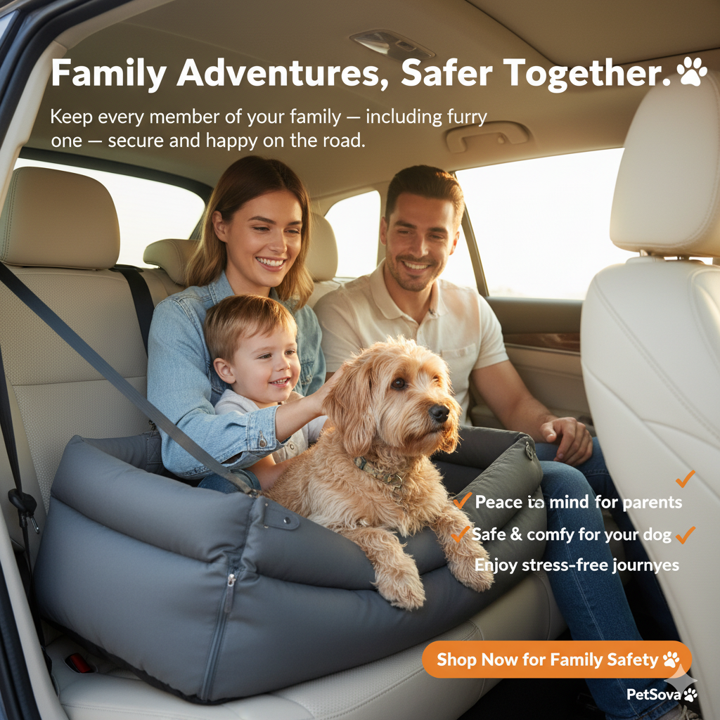 Luxury Dog Car Seat Bed for Safer, Calmer Rides