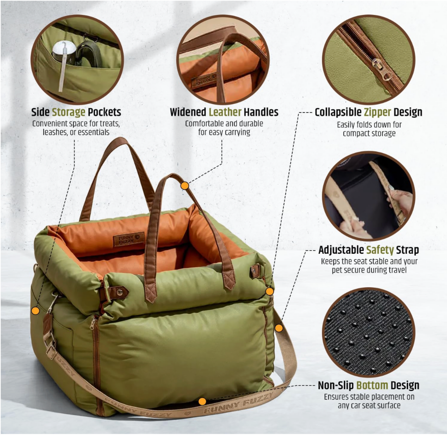 PetSova™ SafeRide Dog Seat