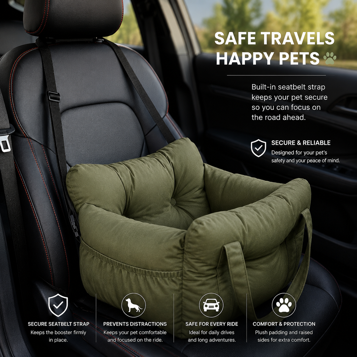 CozyRide Dog Booster Seat